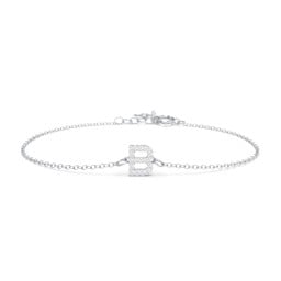 Pavé Initial Bracelet - B