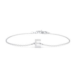 Pavé Initial Bracelet - E