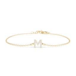 Pavé Initial Bracelet - M