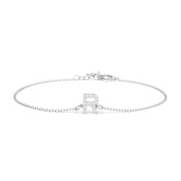 Pavé Initial Bracelet - R