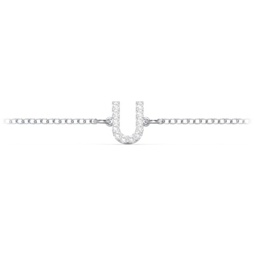 Pavé Initial Bracelet - U