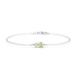 Generations 2-Stone Bezel Set Mother's Bracelet