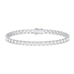 Heart Cubic Zirconia Tennis Bracelet