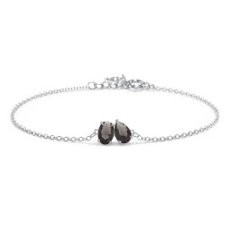 Toi et Moi Oval and Pear Gemstone Bracelet