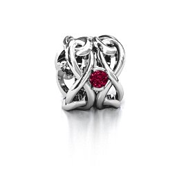 Infinity Locks with Stones Bracelet Charm