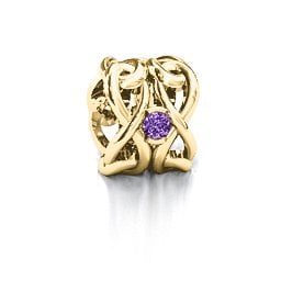 Infinity Locks with Stones Bracelet Charm