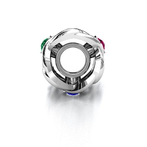 Infinity Locks with Stones Bracelet Charm