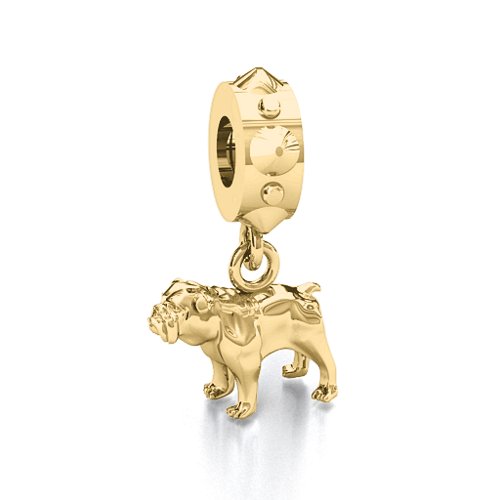 Puppy Bracelet Charm – 10K Yellow Gold