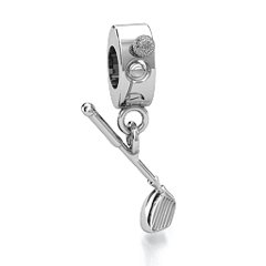 Hole-in-One Golf Bracelet Charm – Sterling Silver