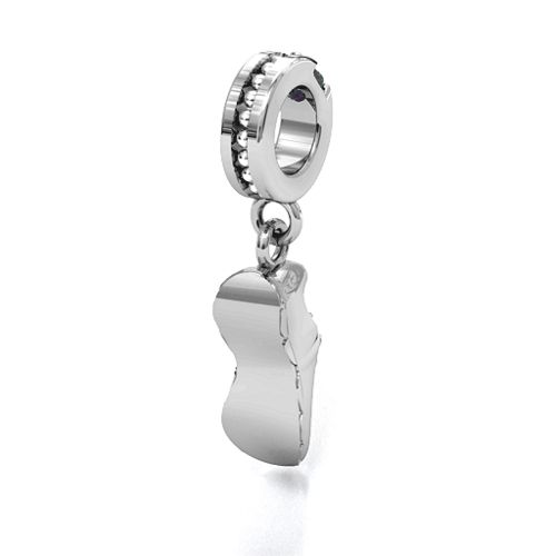 Running Free Bracelet Charm – Sterling Silver with Alexandrite