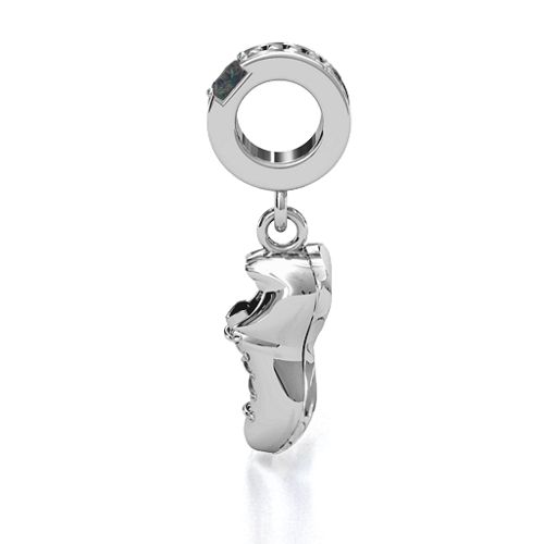 Running Free Bracelet Charm – Sterling Silver with Alexandrite