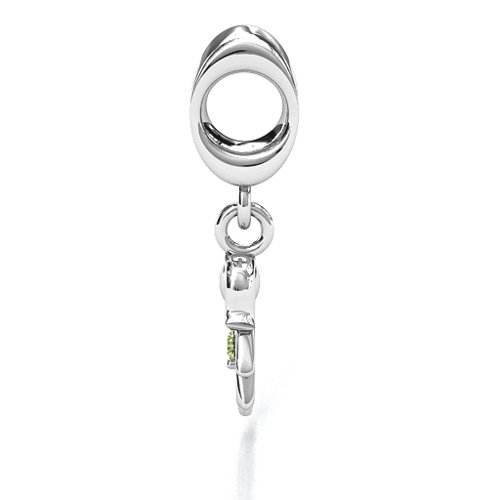 Perfect Woman Bracelet Charm – Sterling Silver with Peridot