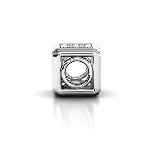 Love Cube Bracelet Charm – Sterling Silver