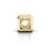Love Cube Bracelet Charm – 10K Yellow Gold