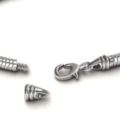 7.5" Silver Snake Bracelet