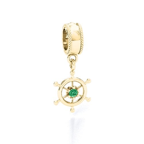 Ship's Wheel Bracelet Charm