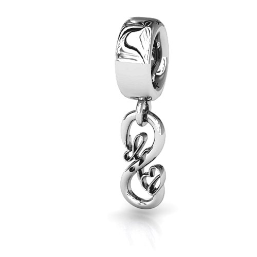 BFF Dangling Infinity Bracelet Charm – Sterling Silver