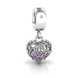 A Mother's Love Caged Bracelet Charm