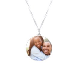 Round Frameless Photo Necklace