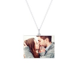 Rectangle Frameless Photo Necklace