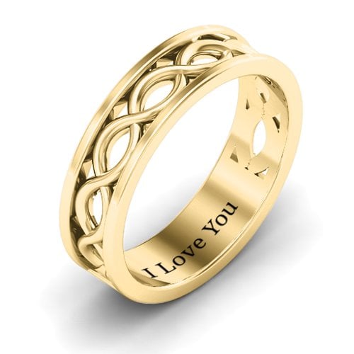 Women's Diadem Infinity Ring – 10K Yellow Gold