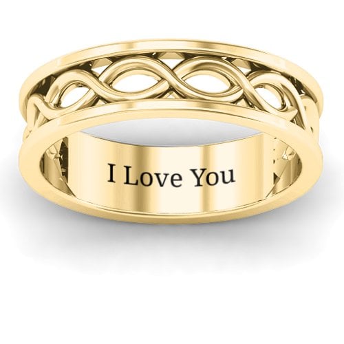 Women's Diadem Infinity Ring – 10K Yellow Gold