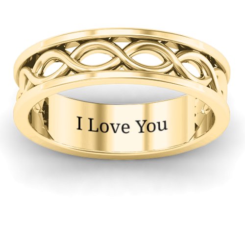 Women's Diadem Infinity Ring – 14K Yellow Gold