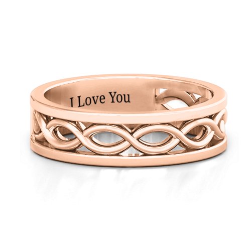 Women's Diadem Infinity Ring – 10K Rose Gold
