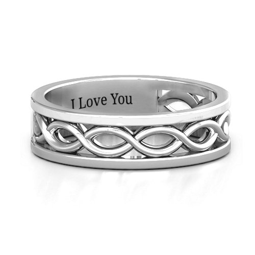 Women's Diadem Infinity Ring – Sterling Silver