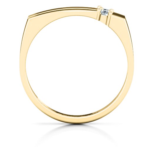 Women's Crevice Grooved Ring