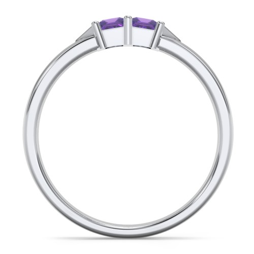 Timeless Romance Ring – Sterling Silver with Amethyst