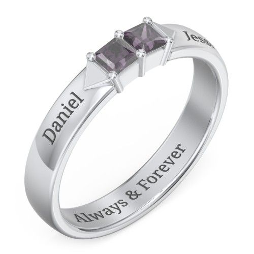 Timeless Romance Ring – Sterling Silver with Alexandrite