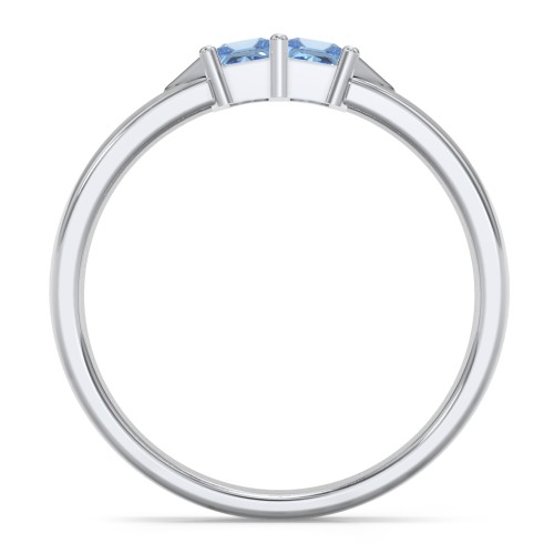Timeless Romance Ring – Sterling Silver with Blue Topaz