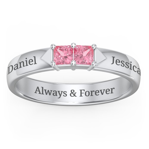 Timeless Romance Ring – Sterling Silver with Pink Tourmaline