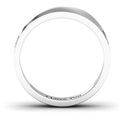 Women's Ridge Diagonal Peak Ring