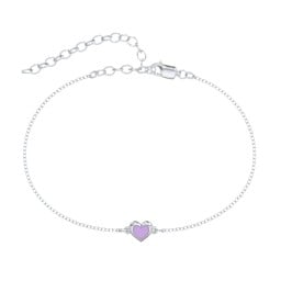 Heart Anklet with Cold Enamel