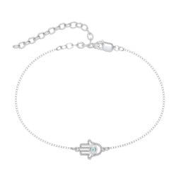 Hamsa Evil Eye Anklet