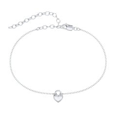 Heart Padlock Anklet