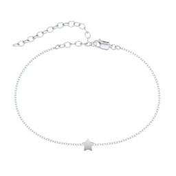 Star Shaped Anklet in 925 Sterling Silver