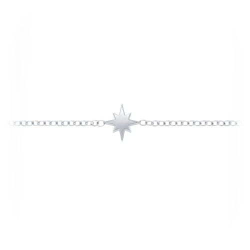 Starburst Anklet – Sterling Silver