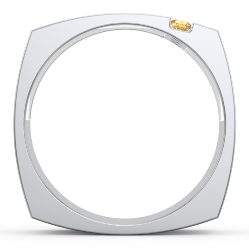 Men's Cache Square-shaped Gemstone Ring