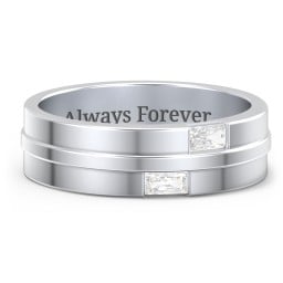 Men's Double Baguette Ring
