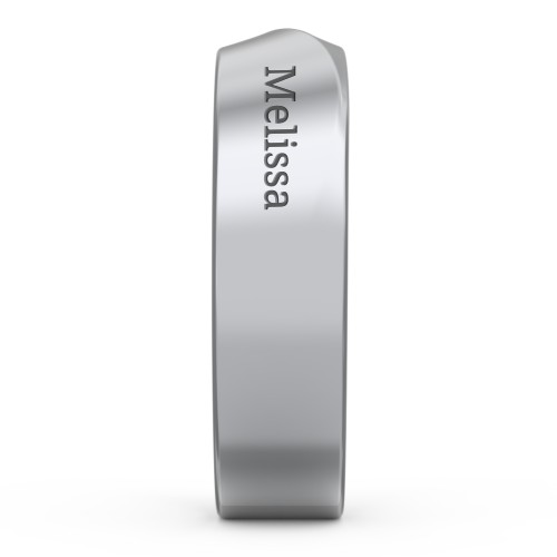 Men's Ridge Diagonal Peak Ring