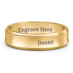 Men's Menelaus Bevelled Concave Ring