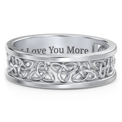 Men's Celtic Wreath Ring – Sterling Silver