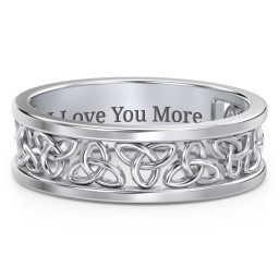 Men's Celtic Wreath Ring in 925 Sterling Silver