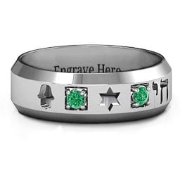 Men's Judaica Ring