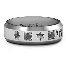 Men's Judaica Ring