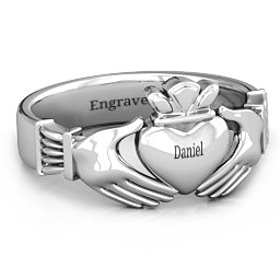 Men's Classic Celtic Claddagh Ring