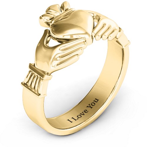 Men's Classic Celtic Claddagh Ring